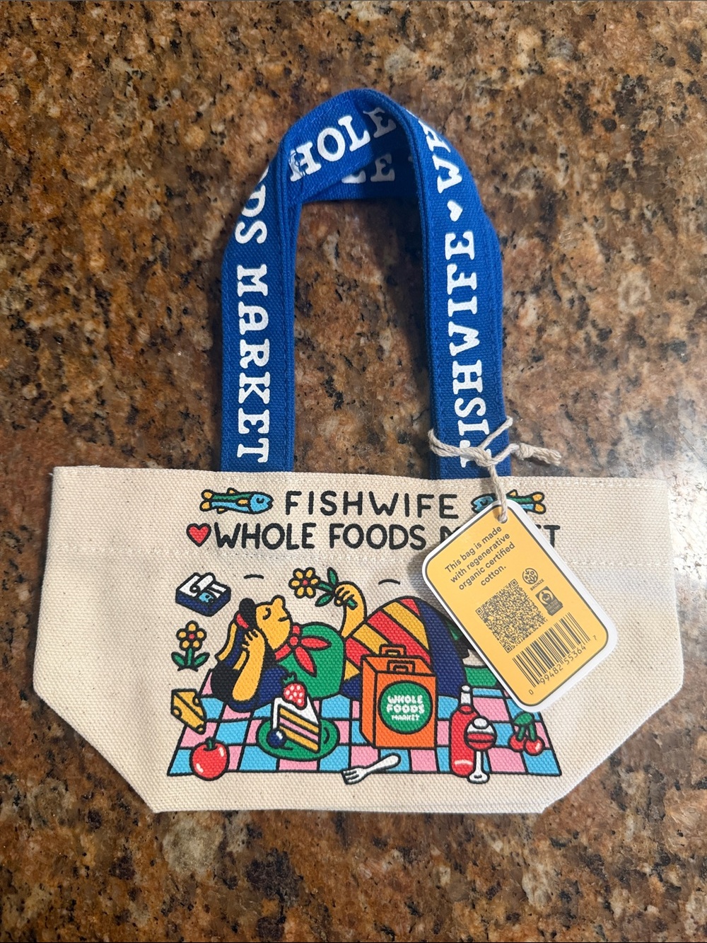 NWT Fishwife Whole foods micro tote